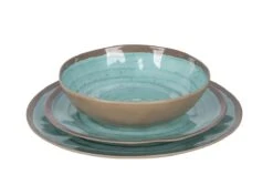 Bo-Camp Servies Halo - 12 Delig Melamine - Aqua -Buitenkampeer Winkel 1200x813 7