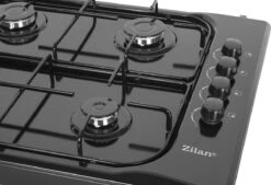 Zilan - Vrijstaande Gaskookplaat - 4 Branders - Gaskooktoestel 4 Pits - Zwart - Roestbestendig -Buitenkampeer Winkel 1200x819 2