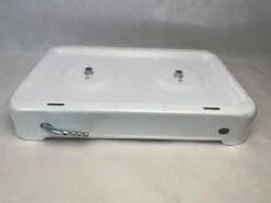 EDM 2-Pits Gaskooktoestel - Camping - Wit - 46x30x12 Cm -Buitenkampeer Winkel 1200x900 58