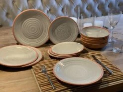 Camping Servies - 12 Delig – 100% Melamine Servies Set – Campingservies – Melamine Servies - Terracotta Style -Buitenkampeer Winkel 1200x900 74