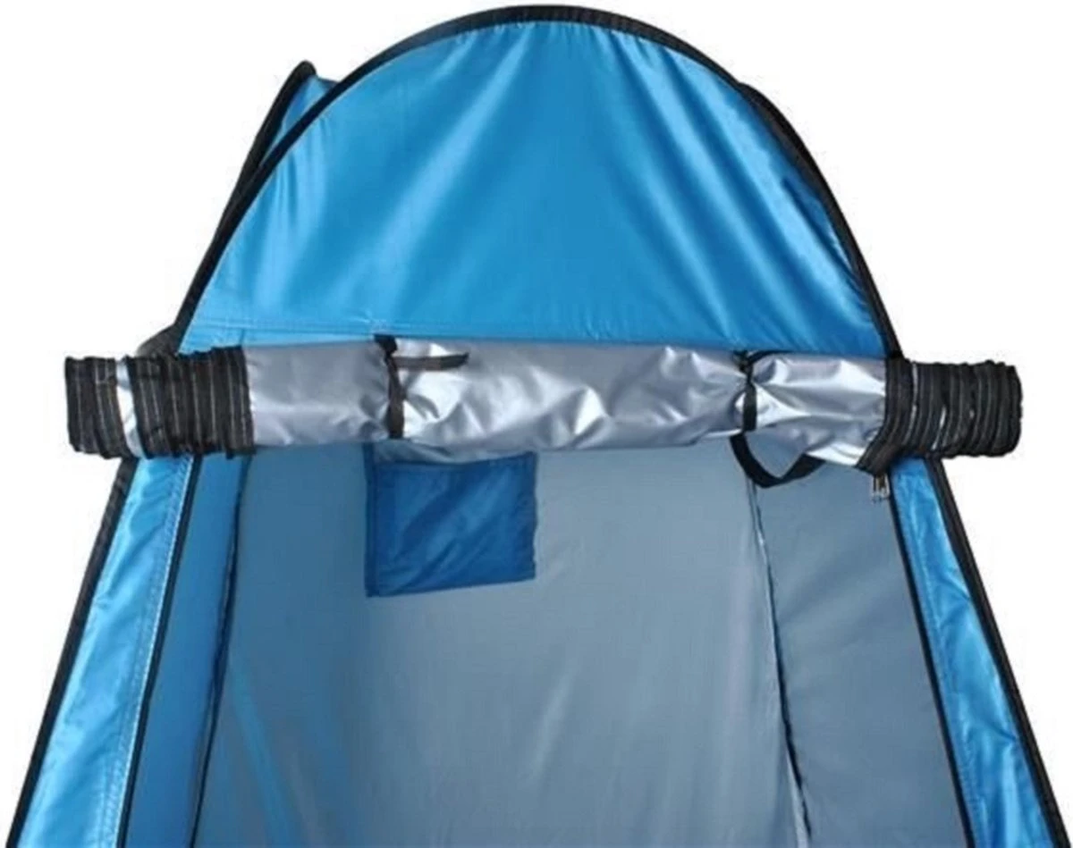 Merkloos 4 In 1 Pop-up Douchetent Voor Omkleden, Douchen, Toilet En Opslag - 1 Persoons Tent - Camping Douche En Omkleedtent - Inclusief Haringen En Draagtas - 190 X 110 X 110 Cm Blauw 8 Merkloos 4 In 1 Pop-up Douchetent Voor Omkleden, Douchen, Toilet En Opslag - 1 Persoons Tent - Camping Douche En Omkleedtent - Inclusief Haringen En Draagtas - 190 X 110 X 110 Cm Blauw - Afbeelding 8