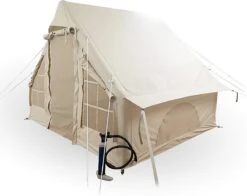 Opblaasbare Vier Persoons Tent Beige 300x200x210 Cm -Buitenkampeer Winkel 1200x952