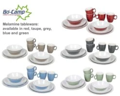 Bo-Camp Servies - Campingbord - 100% Melamine - 16-delig - Grijs -Buitenkampeer Winkel 1200x954 6