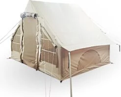 Opblaasbare Vier Persoons Tent Beige 300x200x210 Cm -Buitenkampeer Winkel 1200x960