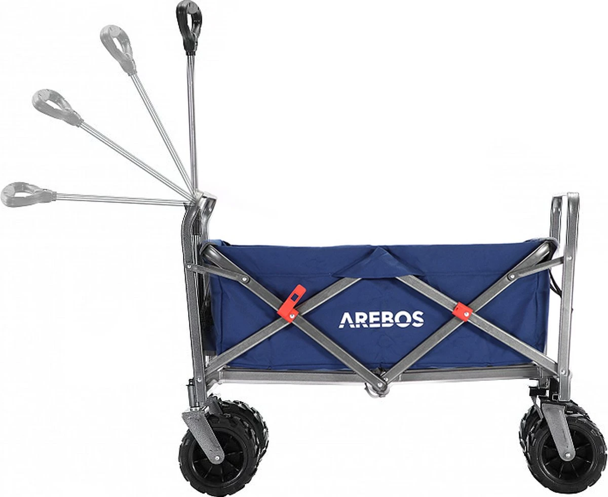 AREBOS Handkar | Transportwagen | Apparatuurwagen | Opvouwbaar | Blauw 10 AREBOS Handkar | Transportwagen | Apparatuurwagen | Opvouwbaar | Blauw - Afbeelding 10