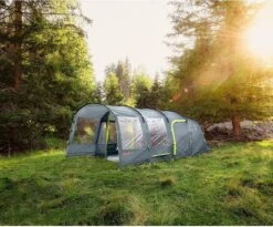 Coleman Vail 4L Tunneltent - Familie Tent - 4-Persoons - Grijs/Groen -Buitenkampeer Winkel 1200x996