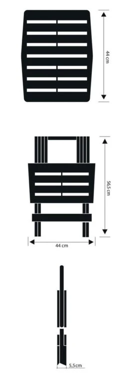 GENERIC Bijzettafel Adige Wit Kunststof 45x43x50cm -Buitenkampeer Winkel 390x1200 3
