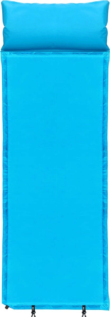 Springos Slaapmat | Zelfopblazend | 186 Cm | Inclusief Hoes & Hoofdkussen | Lichtblauw 6 Springos Slaapmat | Zelfopblazend | 186 Cm | Inclusief Hoes & Hoofdkussen | Lichtblauw - Afbeelding 6