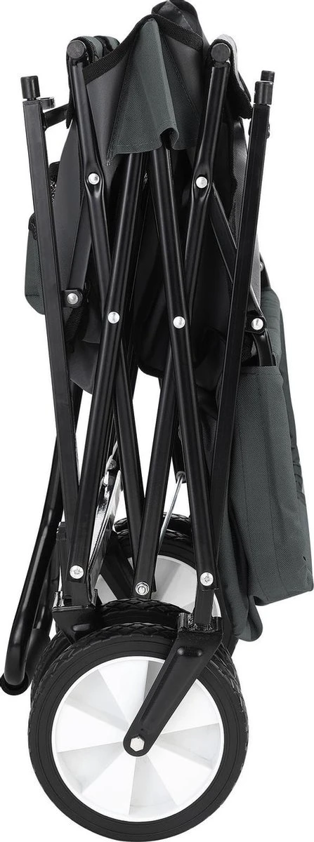 Monzana Bolderkar Opvouwbaar - 100 Liter - Met Afneembaar Dak Grijs 8 Monzana Bolderkar Opvouwbaar - 100 Liter - Met Afneembaar Dak Grijs - Afbeelding 8