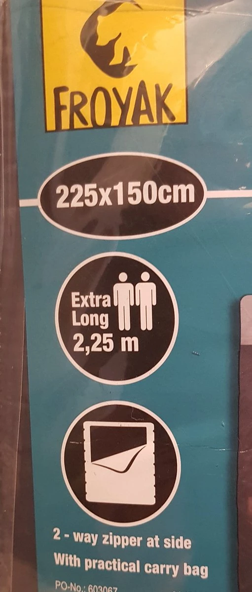 Froyak - 2-persoons Slaapzak XXL Grijs 225 X 150 Cm - Tweepersoonsslaapzak - Tweepersoons - Slaapzak 3 Froyak - 2-persoons Slaapzak XXL Grijs 225 X 150 Cm - Tweepersoonsslaapzak - Tweepersoons - Slaapzak - Afbeelding 3