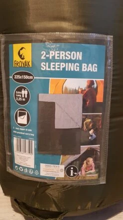Froyak - 2-persoons Slaapzak XXL Groen 225 X 150 Cm - 2 Persoons Slaapzak Envelop Model Extra Large -Buitenkampeer Winkel 674x1200 6