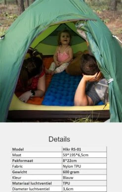 Hikr® Luchtbed - Slaapmat - Opblaasbaar Matras - Lichtgewicht - Outdoor - Camping - Hiking & Wandelen 11 Hikr® Luchtbed - Slaapmat - Opblaasbaar Matras - Lichtgewicht - Outdoor - Camping - Hiking & Wandelen -Buitenkampeer Winkel 764x1200