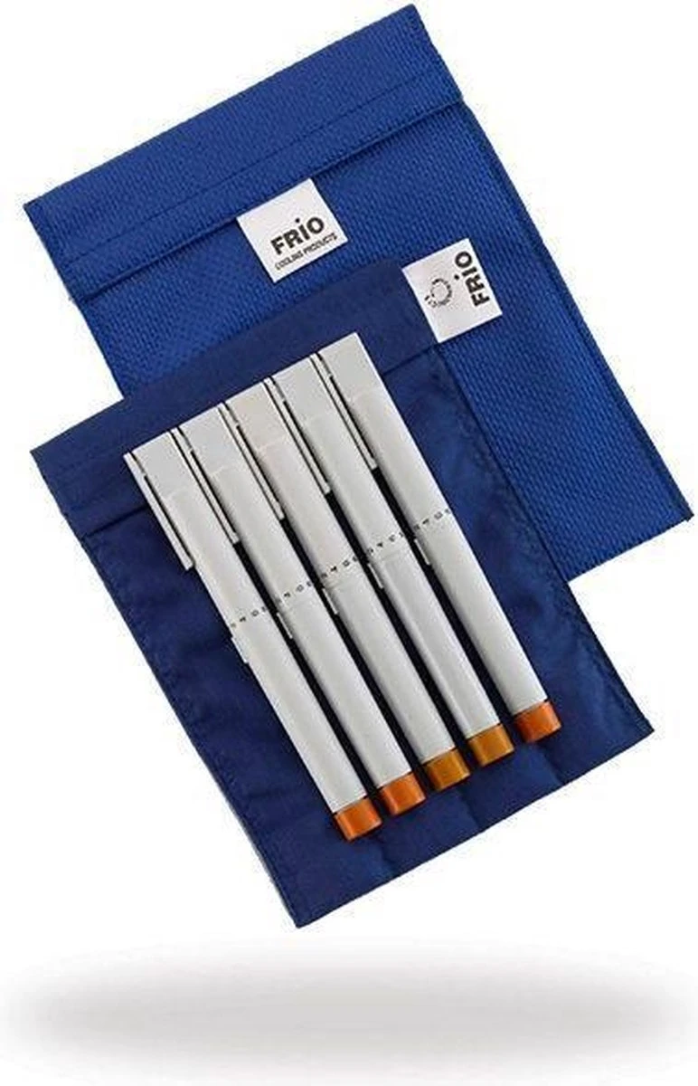 Frio Groot Diabetes Koeltas - Blauw 1 Frio Groot Diabetes Koeltas - Blauw