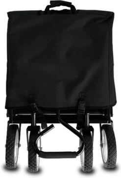 Rijoka Opvouwbare Bolderkar/Bolderwagen | Met Dakje En Draagtas | Zwart -Buitenkampeer Winkel 817x1200