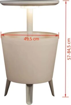 Keter Coolbar Partytafel – Lichtgevend - 49,5x49,5x57cm - Wit -Buitenkampeer Winkel 818x1200 5