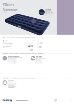 Pavillo Twin Luchtbed - 1-Persoons - 188x99x22 Cm -Buitenkampeer Winkel 849x1200 2
