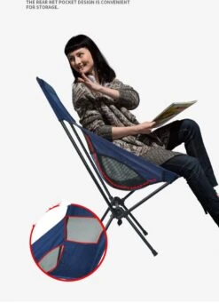 Lopoleis® Campingstoel – Campingstoel Opvouwbaar – Visstoel – Vouwstoel – Strandstoel – Inklapbaar – Lichtgewicht – Outdoor Stoel - Hoge Rugleuning -Buitenkampeer Winkel 868x1200 3