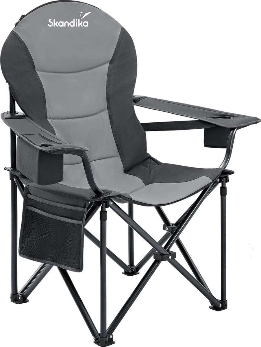 Skandika Relax Comfort Campingstoel - Campingstoel Opvouwbaar - Comfortabele Klapstoel Met Drinkhouder En Koelvak, Tot Max. 160 Kg, Opvouwbaar, Lichtgewicht | Vouwstoel Voor Kamperen, Camping, Festival, Vissen – Grijs 1 Skandika Relax Comfort Campingstoel - Campingstoel Opvouwbaar - Comfortabele Klapstoel Met Drinkhouder En Koelvak, Tot Max. 160 Kg, Opvouwbaar, Lichtgewicht | Vouwstoel Voor Kamperen, Camping, Festival, Vissen – Grijs