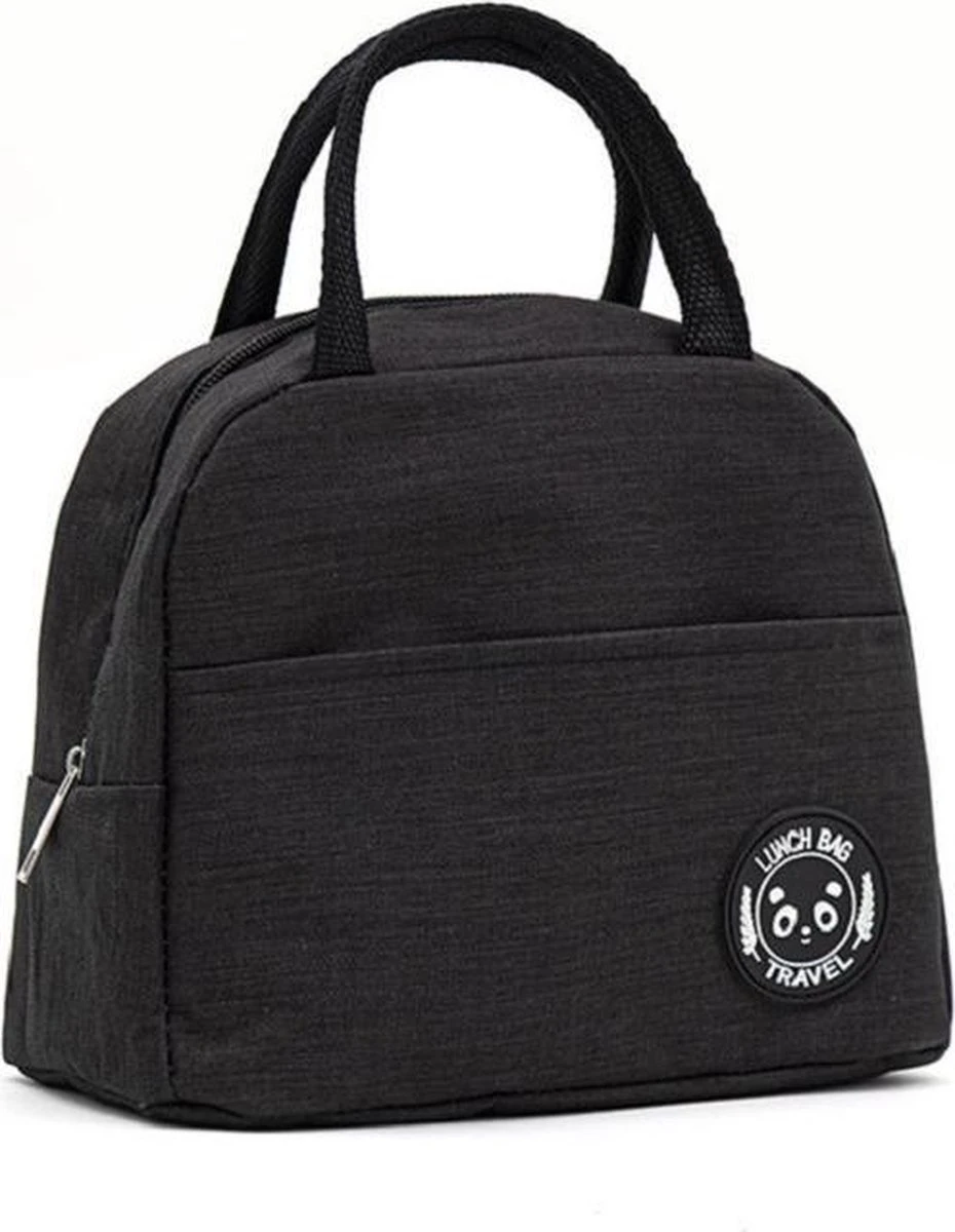 Koeltas - Lunchtas - Volwassenen En Kinderen - Compact & Handig: Zomer - Picknick -School - Lunch - Werk - Klassiek Zwart 2 Koeltas - Lunchtas - Volwassenen En Kinderen - Compact & Handig: Zomer - Picknick -School - Lunch - Werk - Klassiek Zwart - Afbeelding 2